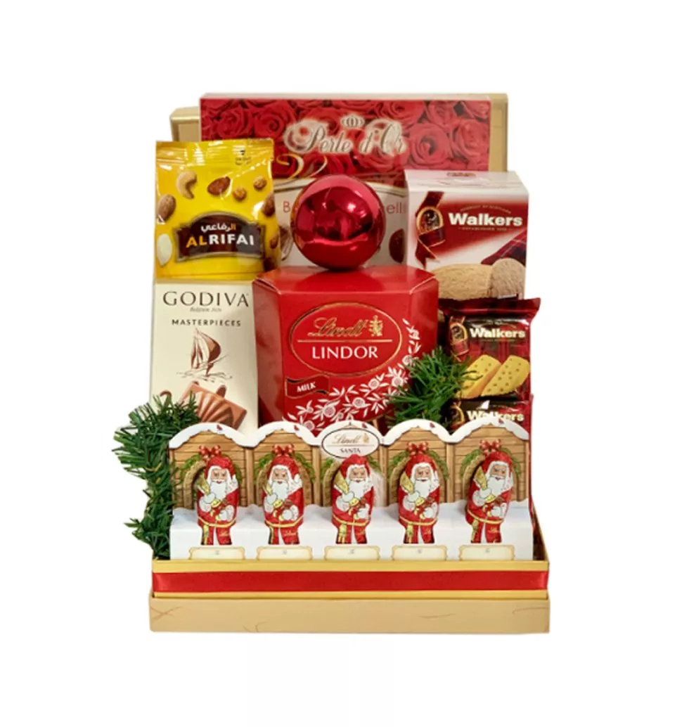 Festive Gourmet Treats Gift Basket